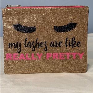 My Lashes Are Like Really Pretty Cosmetic Clutch